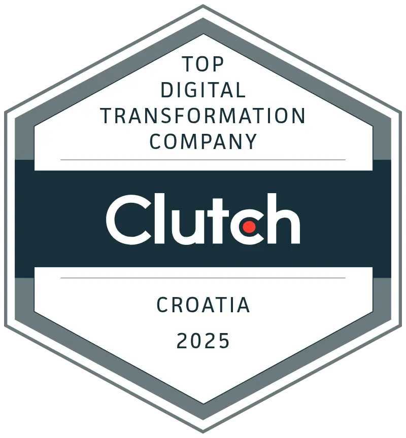 Clutch Top Digital Transformation Company, Croatia 2025 Clutch Top Digital Transformation Company, Croatia 2025